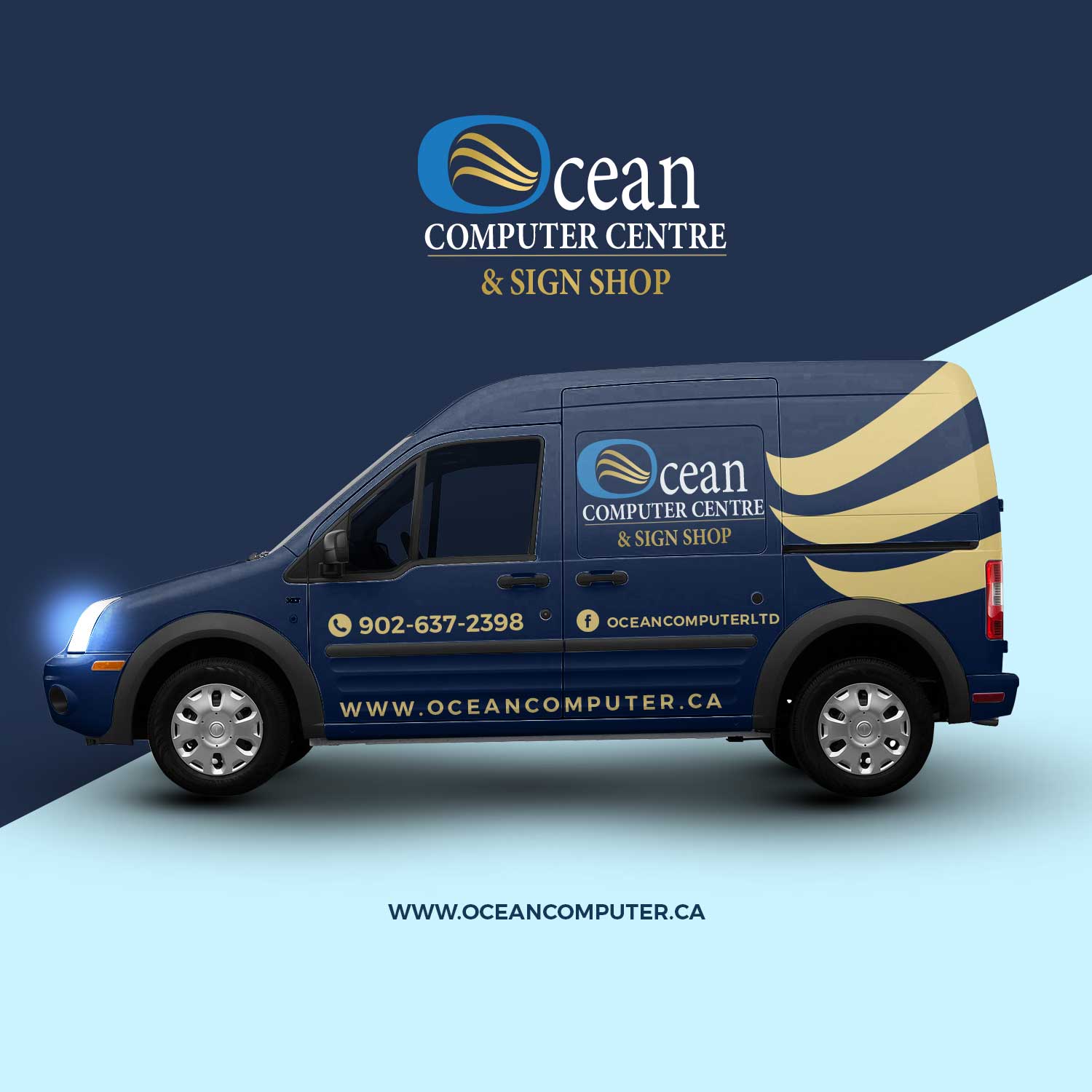 Car Wrap Design by worka for Ocean Computer Centre Ltd. & Sign Shop | Design #17650894