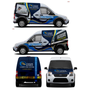 Car Wrap Design by DG+ for Ocean Computer Centre Ltd. & Sign Shop | Design: #17661013