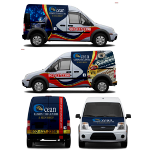 Car Wrap Design by DG+ for Ocean Computer Centre Ltd. & Sign Shop | Design: #17661879