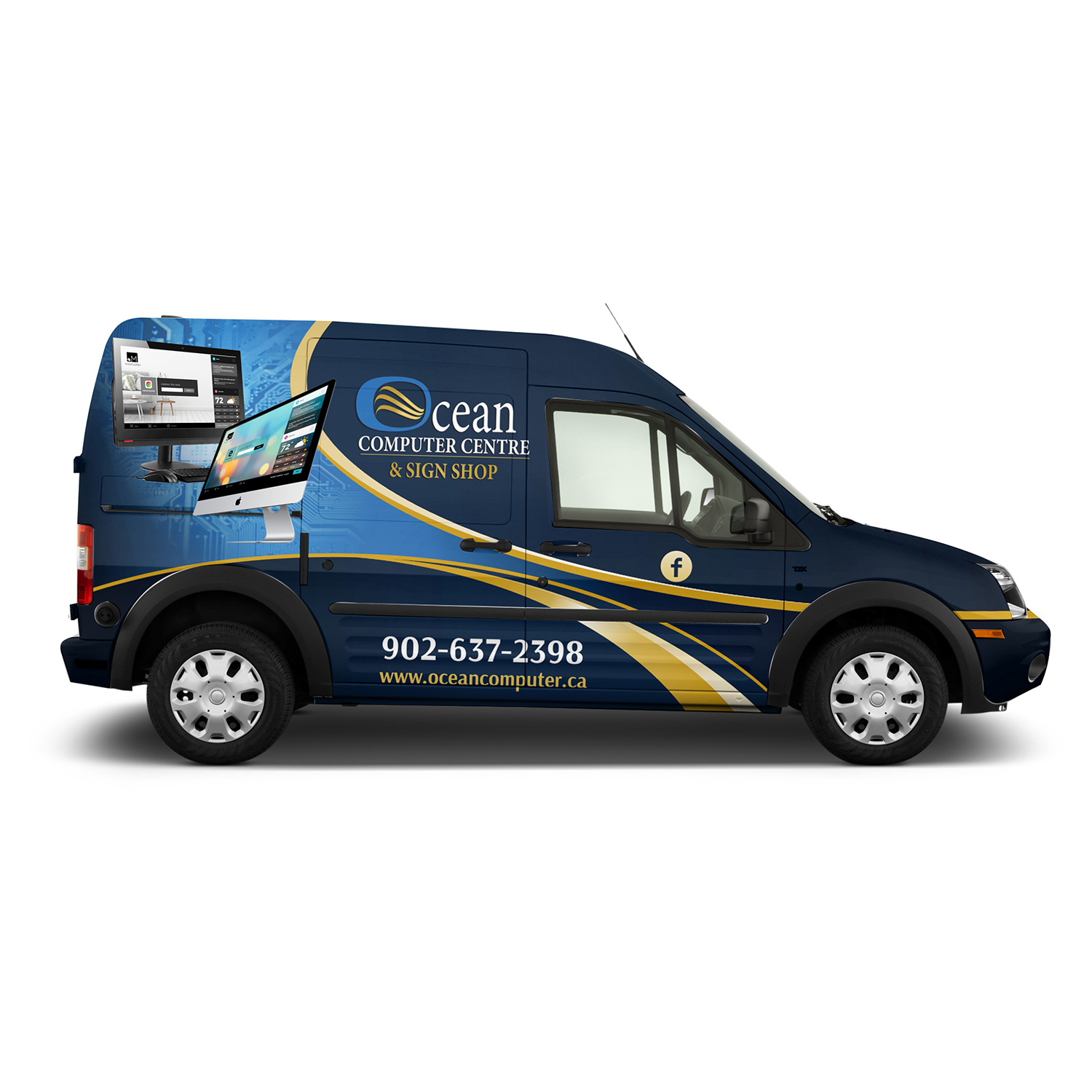 Car Wrap Design by Czeh for Ocean Computer Centre Ltd. & Sign Shop | Design #17682158