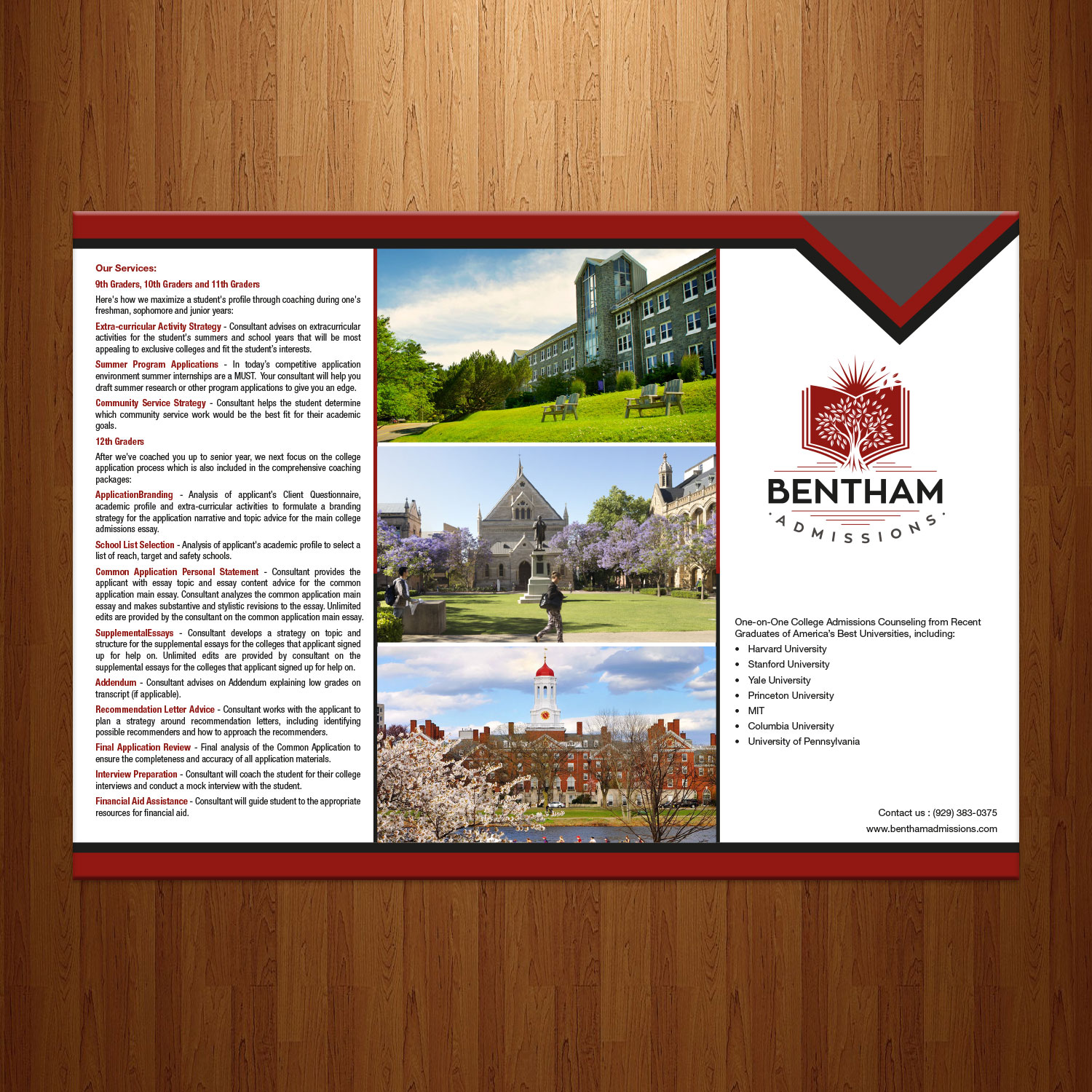 Flyer Design by theblueart for Benthan Admissions LLC | Design #17661438