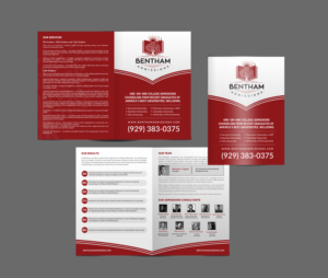 Informative brochure for college admissions prep service | Diseño de Flyer por chandrayaan.creative