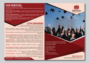 Diseño de Flyer por Dexter Solutions para Benthan Admissions LLC | Diseño #17670487