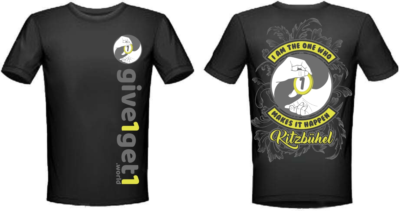 T-shirt Design by Rox Art Design for give1get1 GmbH | Design #17625277