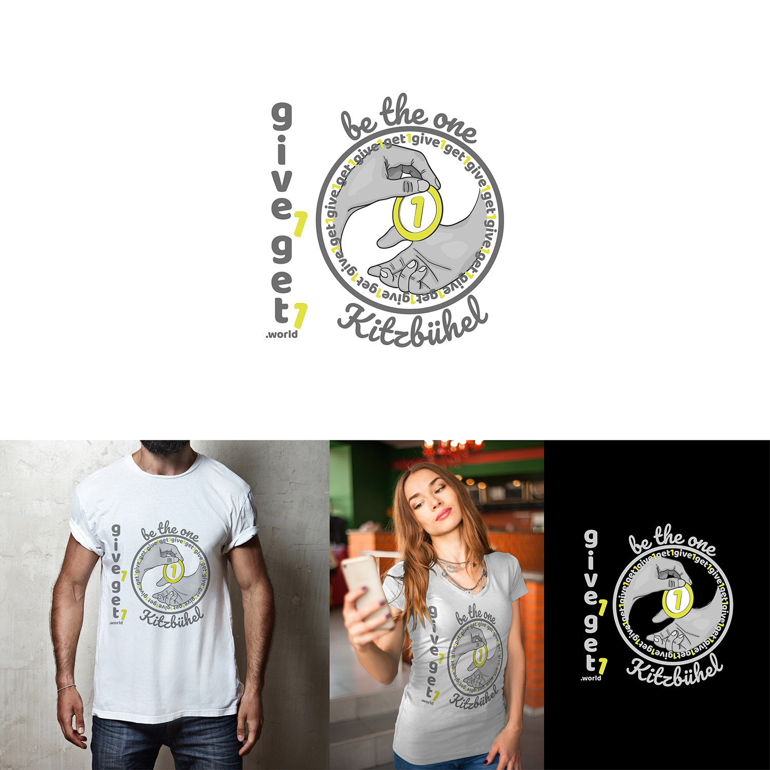 T-Shirt-Design von LaVitaBella67 für give1get1 GmbH | Design #17707496