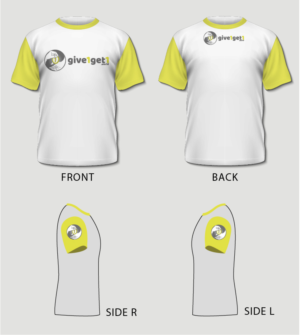 T-shirt Design by Slant Line Media for give1get1 GmbH | Design: #17650105