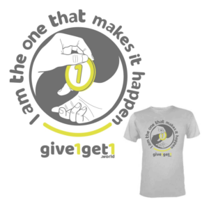 T-shirt Design by 75-R-P-Z for give1get1 GmbH | Design: #17680457