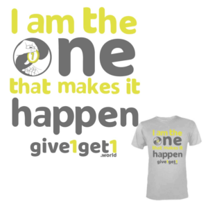 T-shirt Design by 75-R-P-Z for give1get1 GmbH | Design: #17680468