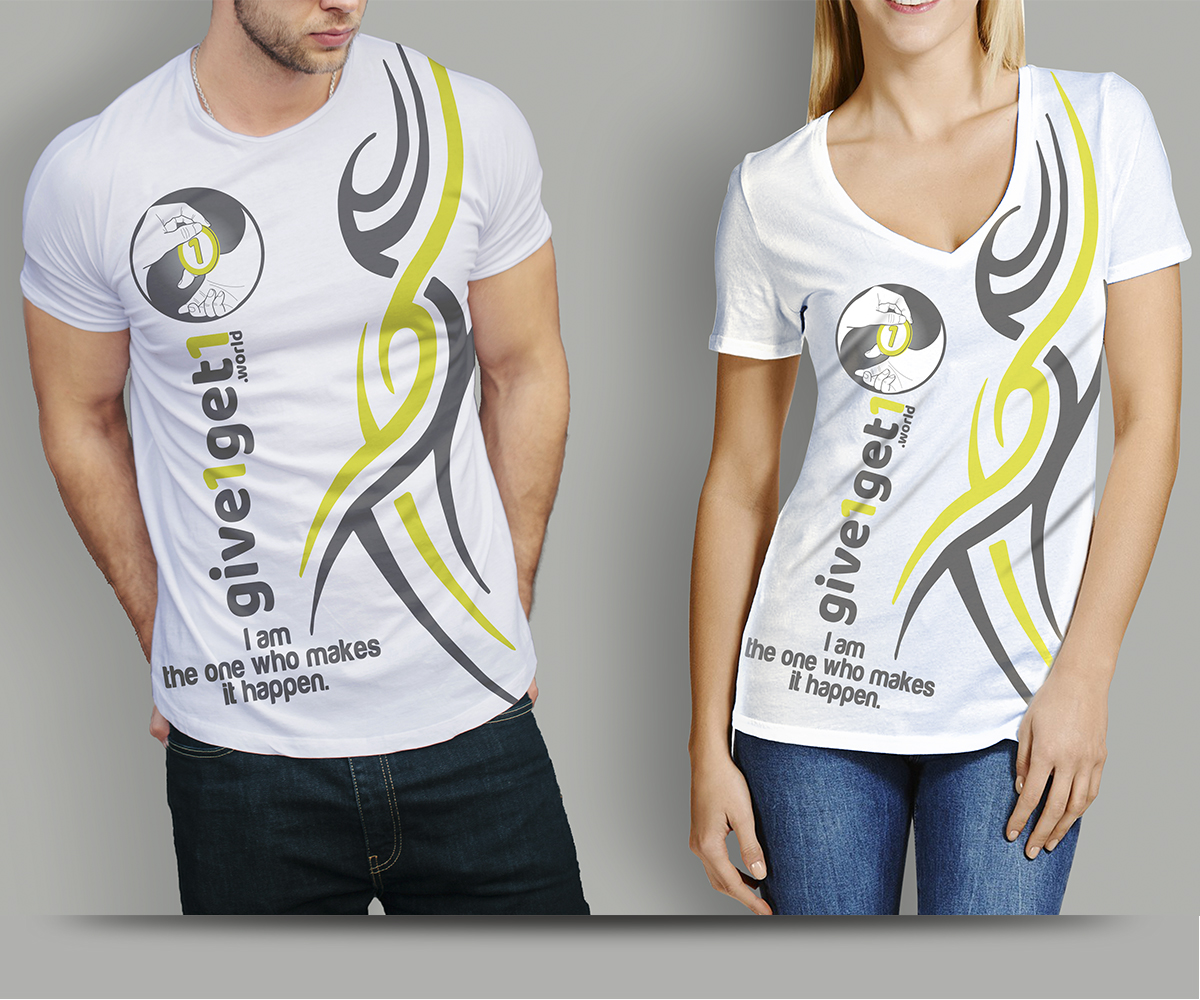 Design de T-shirt par YERR® pour give1get1 GmbH | Design #17638048