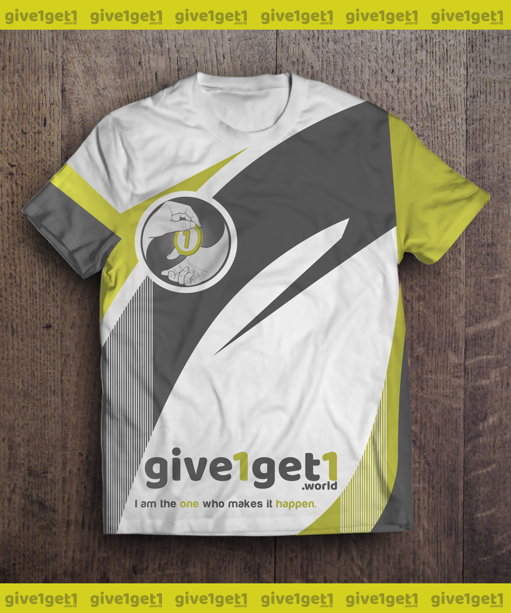 T-shirt Design by YERR® for give1get1 GmbH | Design #17638656