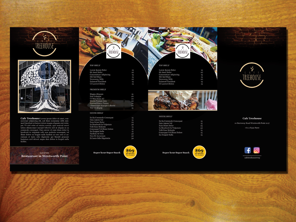 Flyer Design by LeonFX for cafe treehouse | Design #17625177