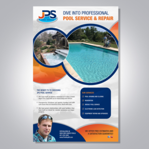 Diseño de Anuncio de Prensa por Deepak_9_Malhotra para JPS POOL SERVICE | Diseño: #20577717