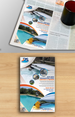 Diseño de Anuncio de Prensa por ecorokerz para JPS POOL SERVICE | Diseño: #20565196