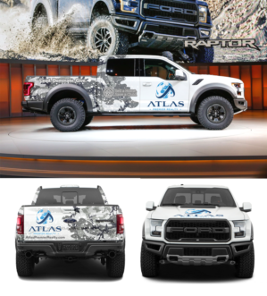 Atlas Premier Realty Raptor Vehicle Wrap | Car Wrap Design by Anung Shudax