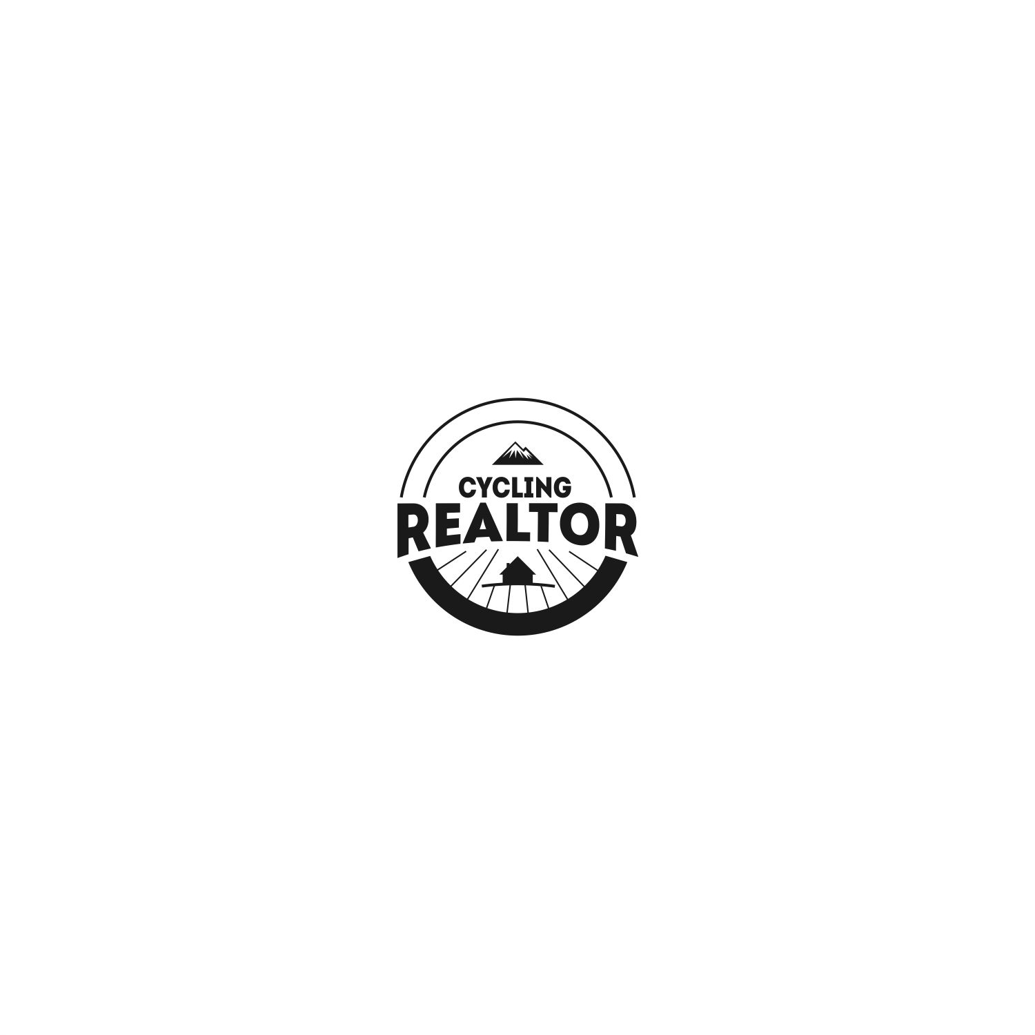 modern personable real estate agent logo design for realtor symbol