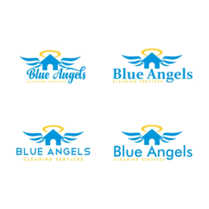 Logo Design by Vikstar for Blue Angels Cleaning Services  | Design: #17770261