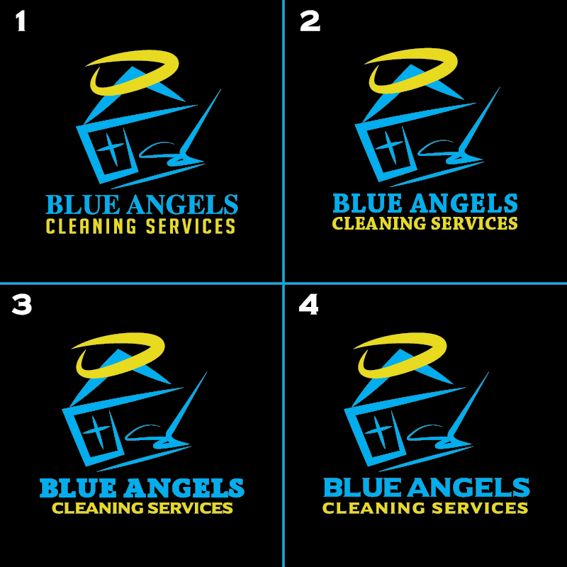 Logo Design by CaliGraph for Blue Angels Cleaning Services  | Design #17852815