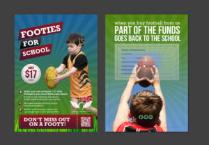 Footballs for Schools Program with the aim of promoting a skills football to school aged children to | Brochure Design by chandrayaan.creative