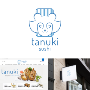 TANUKI SUSHI | Diseño de Logo por Kimosis Designs