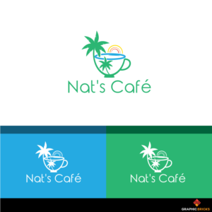 Nat's Cafe | Logo Design by Graphic Bricks