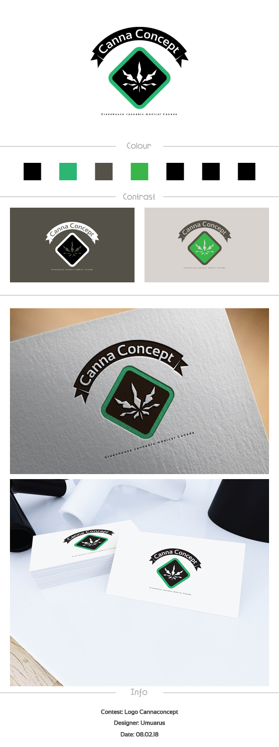 Logo Design by Umuarus for Cannaconcept inc. | Design #17729012
