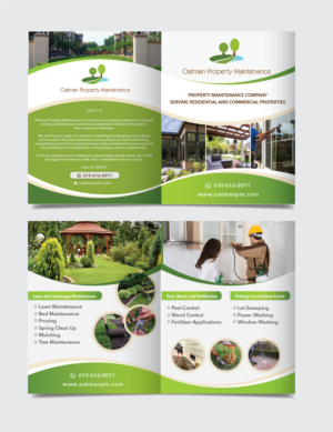 Oatman Property Maintenance Needs a Brochure For Their Business | Brochure Design by alex989