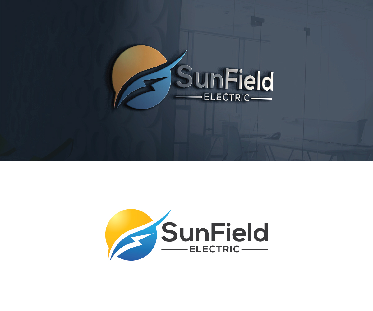 Logo Design by creativemood438 for SunField Electric Inc. | Design #17650782