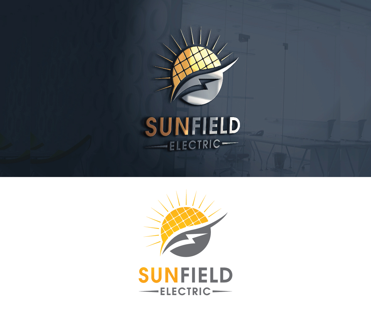 Logo Design by creativemood438 for SunField Electric Inc. | Design #17657677