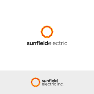 1) SunField Electric or  2) SunField or 3) SunField Electric Inc.  | Logo Design by Deant