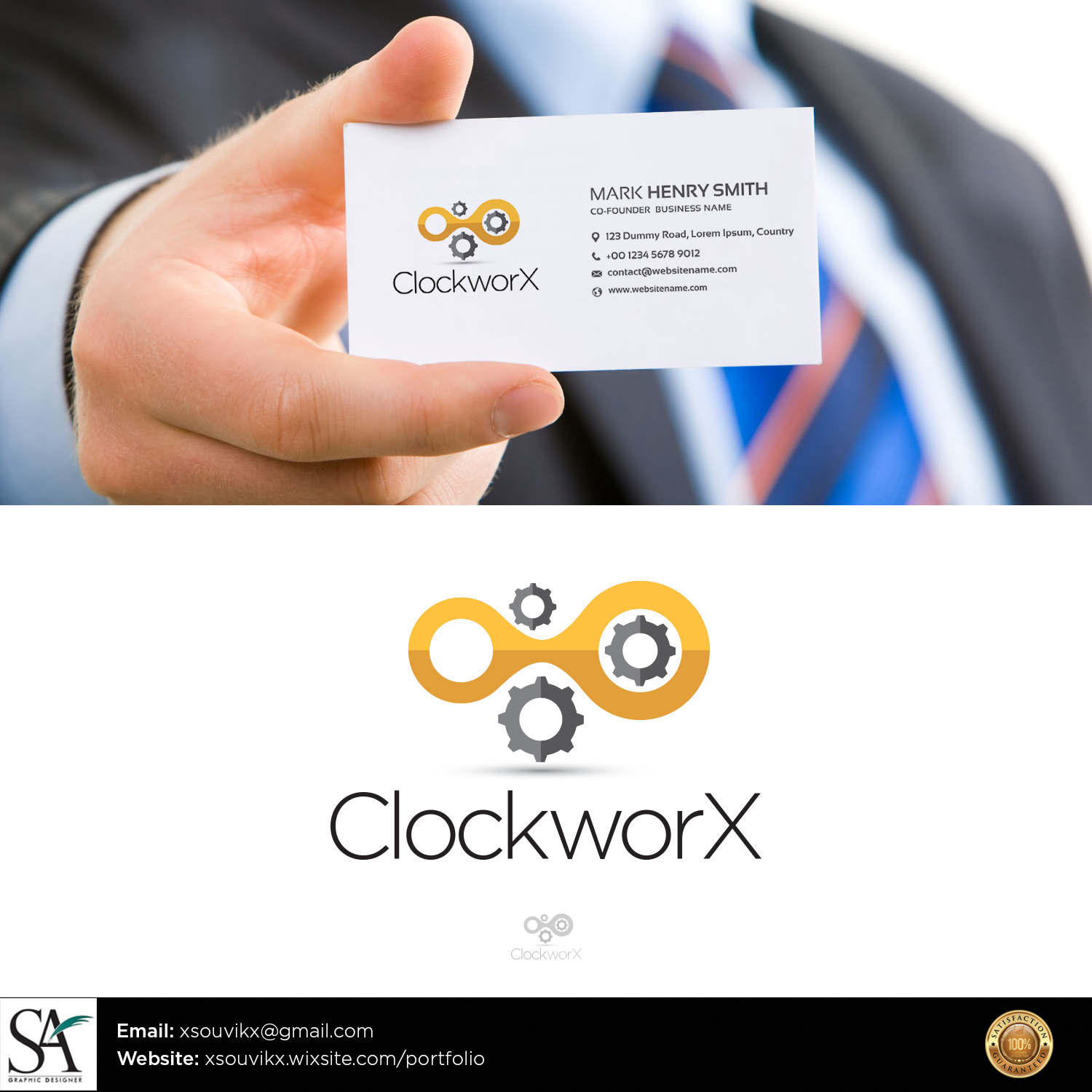 Logo Design by Souvik Roy (Alex Pro) for ClockWorX | Design #17638212