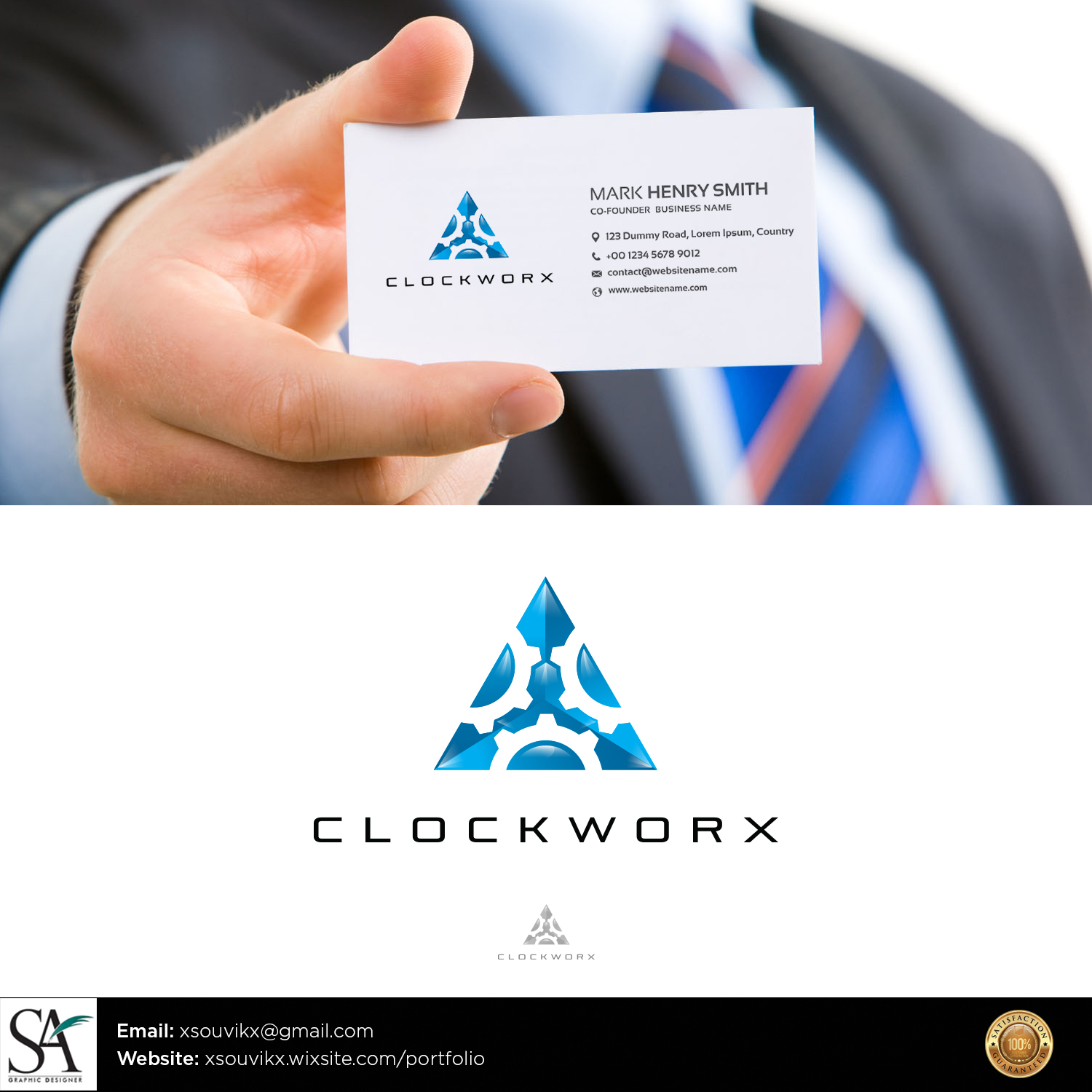 Logo Design by Souvik Roy (Alex Pro) for ClockWorX | Design #17638213