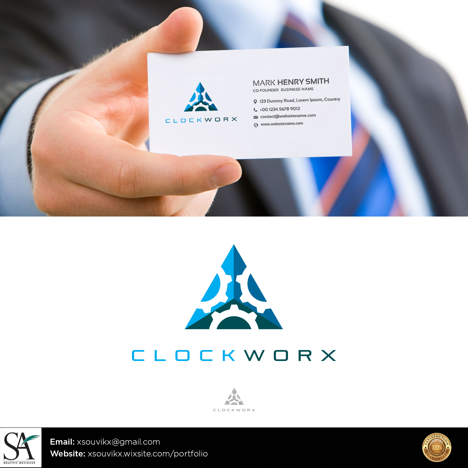 Logo Design by Souvik Roy (Alex Pro) for ClockWorX | Design #17638214