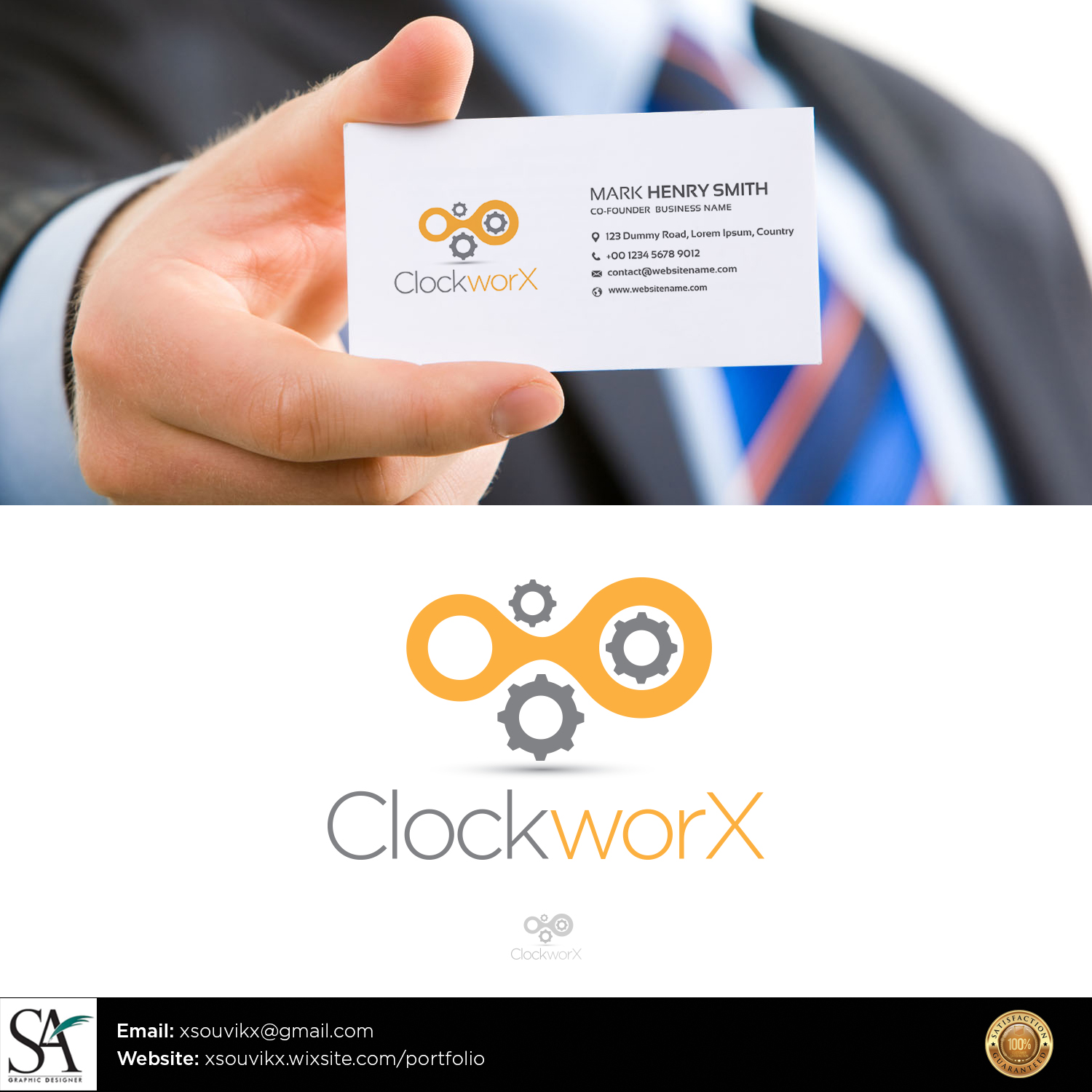 Logo Design by Souvik Roy (Alex Pro) for ClockWorX | Design #17638215