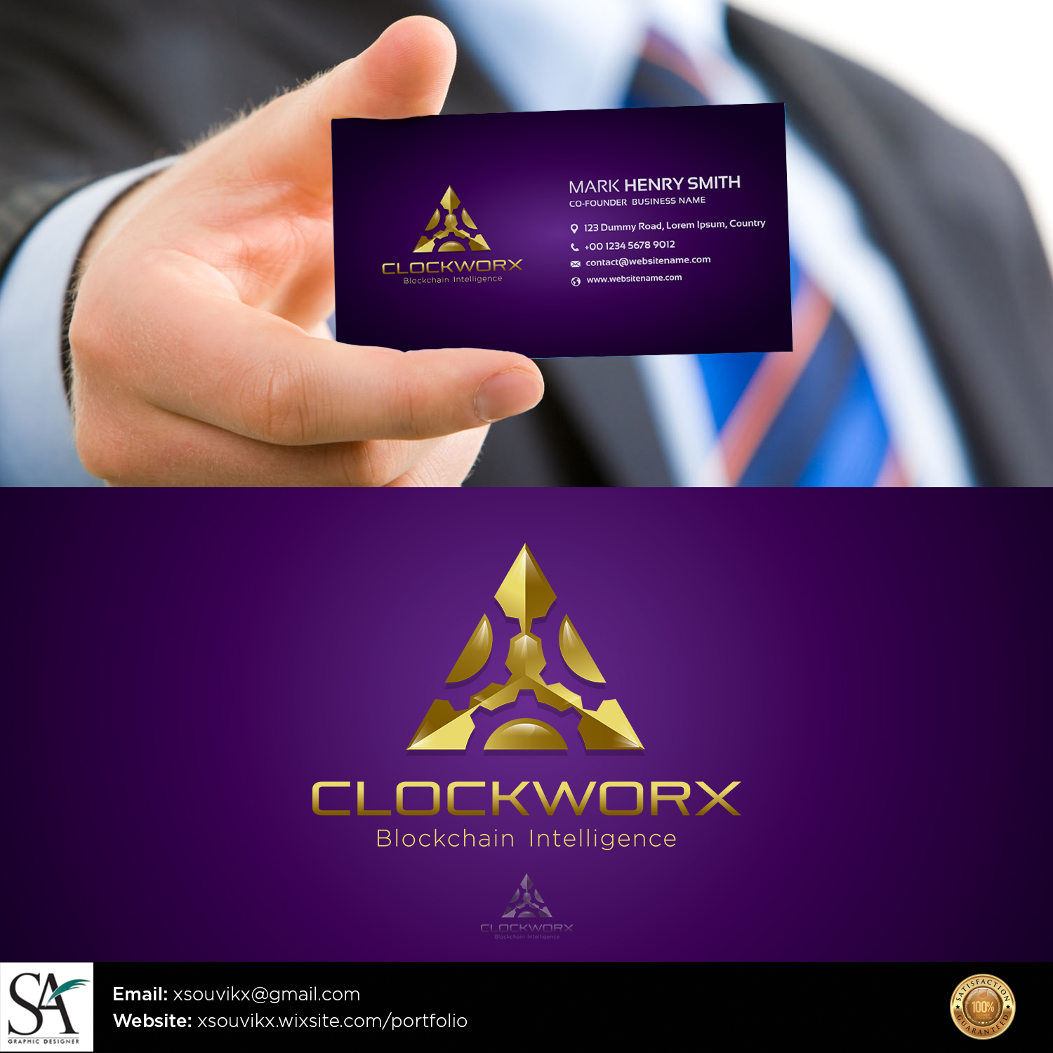 Logo Design by Souvik Roy (Alex Pro) for ClockWorX | Design #17651631