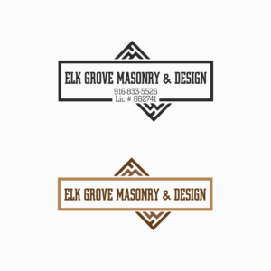 Logo Design by Anca V. for Elk Grove Masonry & Design, Inc. | Design: #17658287