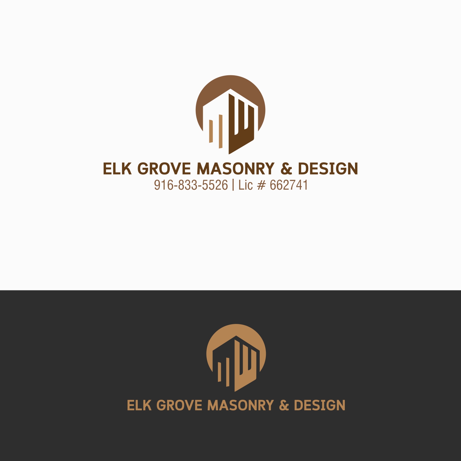 Design de Logo par Anca V. pour Elk Grove Masonry & Design, Inc. | Design #17658466