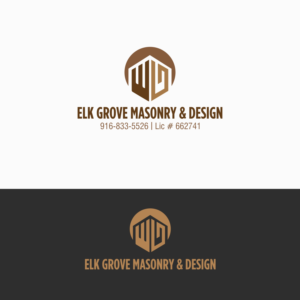 Logo Design by Anca V. for Elk Grove Masonry & Design, Inc. | Design: #17674301