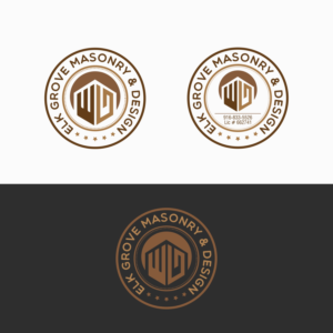 Logo Design by Anca V. for Elk Grove Masonry & Design, Inc. | Design: #17674377