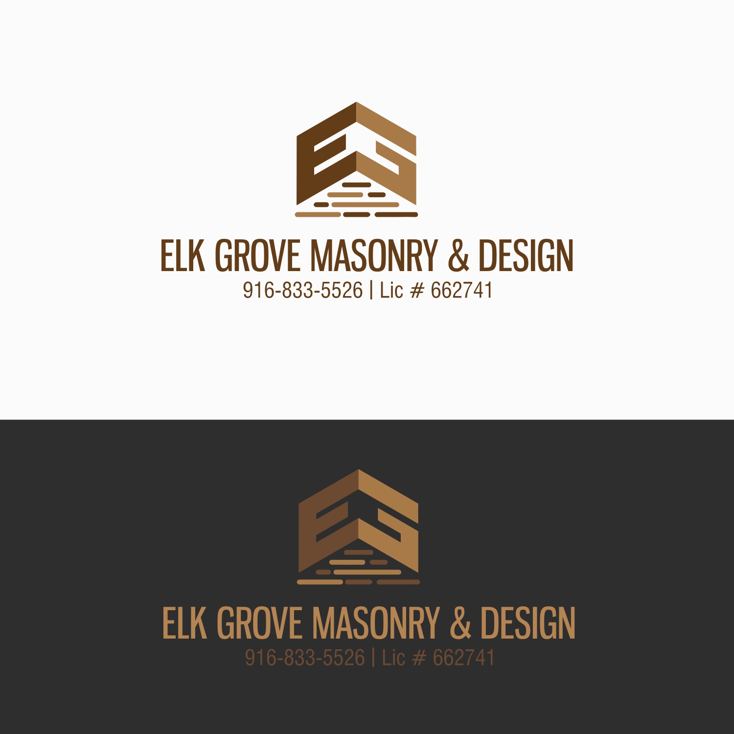 Logo Design by Anca V. for Elk Grove Masonry & Design, Inc. | Design #17674435