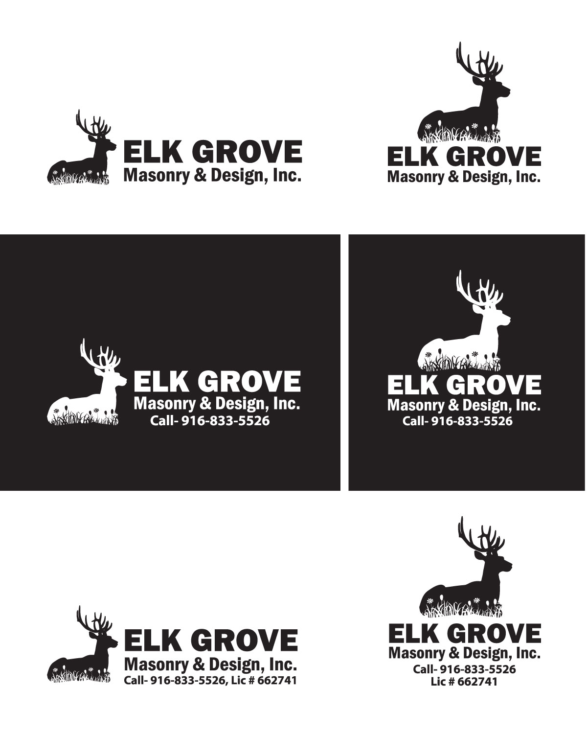 Logo Design by Creativdiz for Elk Grove Masonry & Design, Inc. | Design #17645925