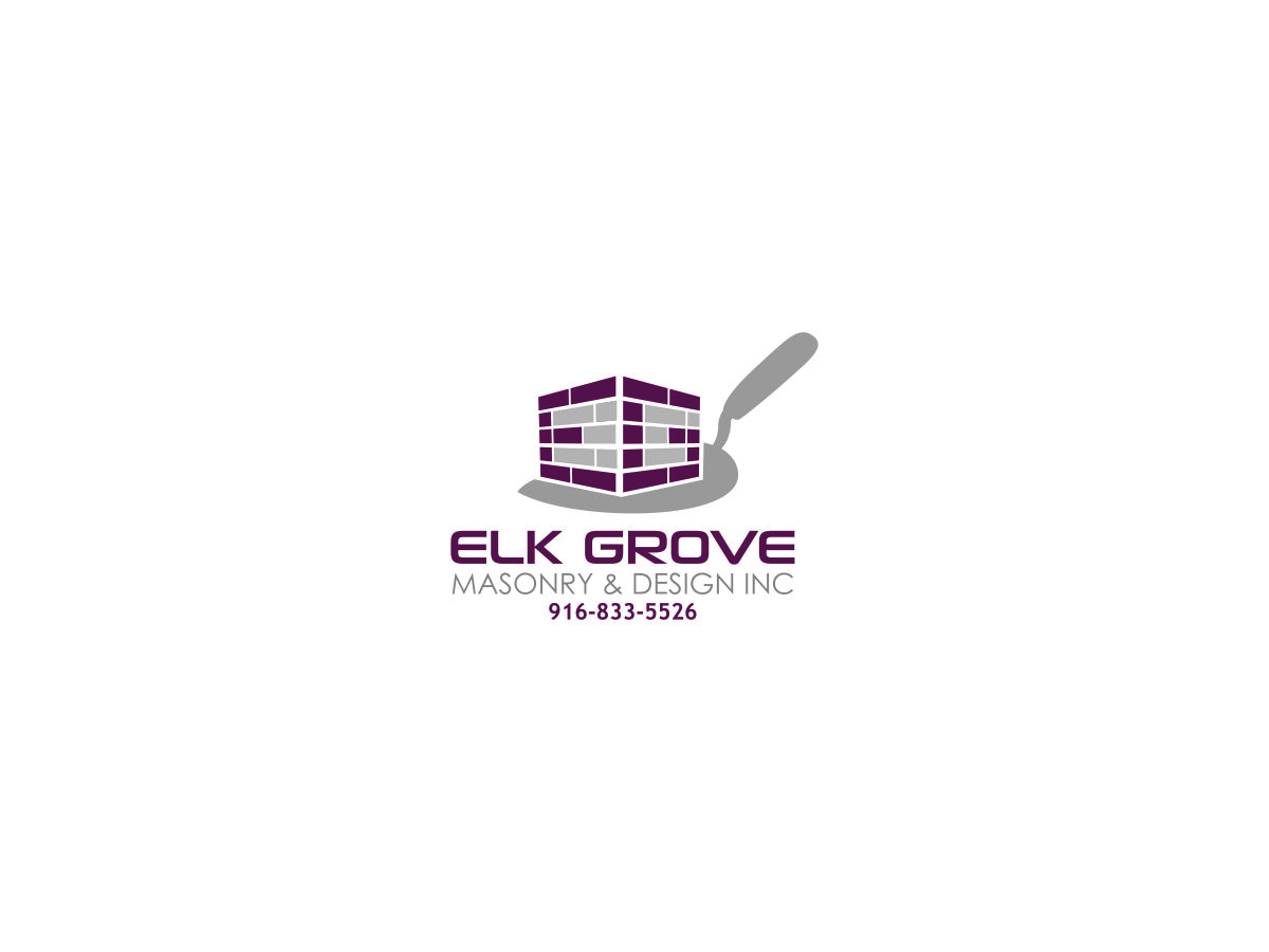 Logo Design by rastf2day for Elk Grove Masonry & Design, Inc. | Design #17666390