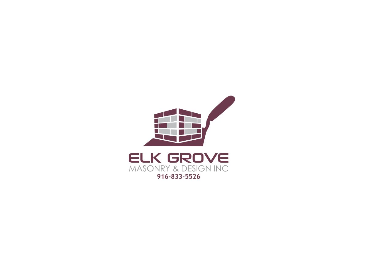 Logo Design by rastf2day for Elk Grove Masonry & Design, Inc. | Design #17675373