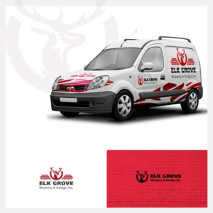 Elk Grove Masonry & Design, Inc.- 916-833-5526-Lic # 662741-The name and phone number is the most important part of the logo-the license number would be required for vehicles- | Logo Design by madeli