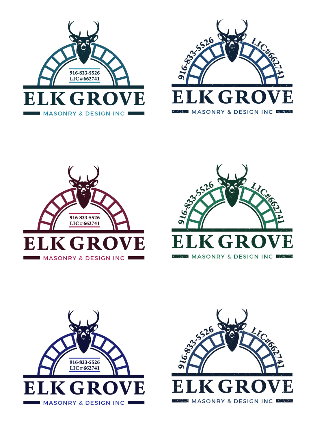 Logo Design by ZAR-PK for Elk Grove Masonry & Design, Inc. | Design #17671106