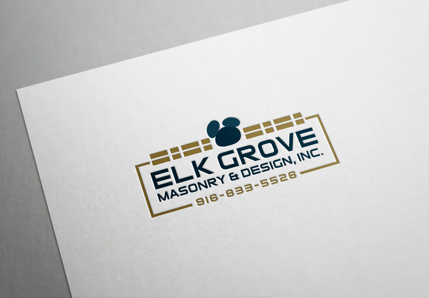 Logo Design by Deziners Zone for Elk Grove Masonry & Design, Inc. | Design #17641713