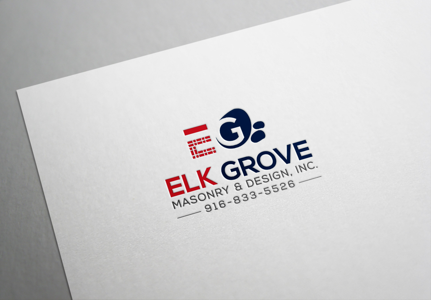 Logo Design by Deziners Zone for Elk Grove Masonry & Design, Inc. | Design #17641714