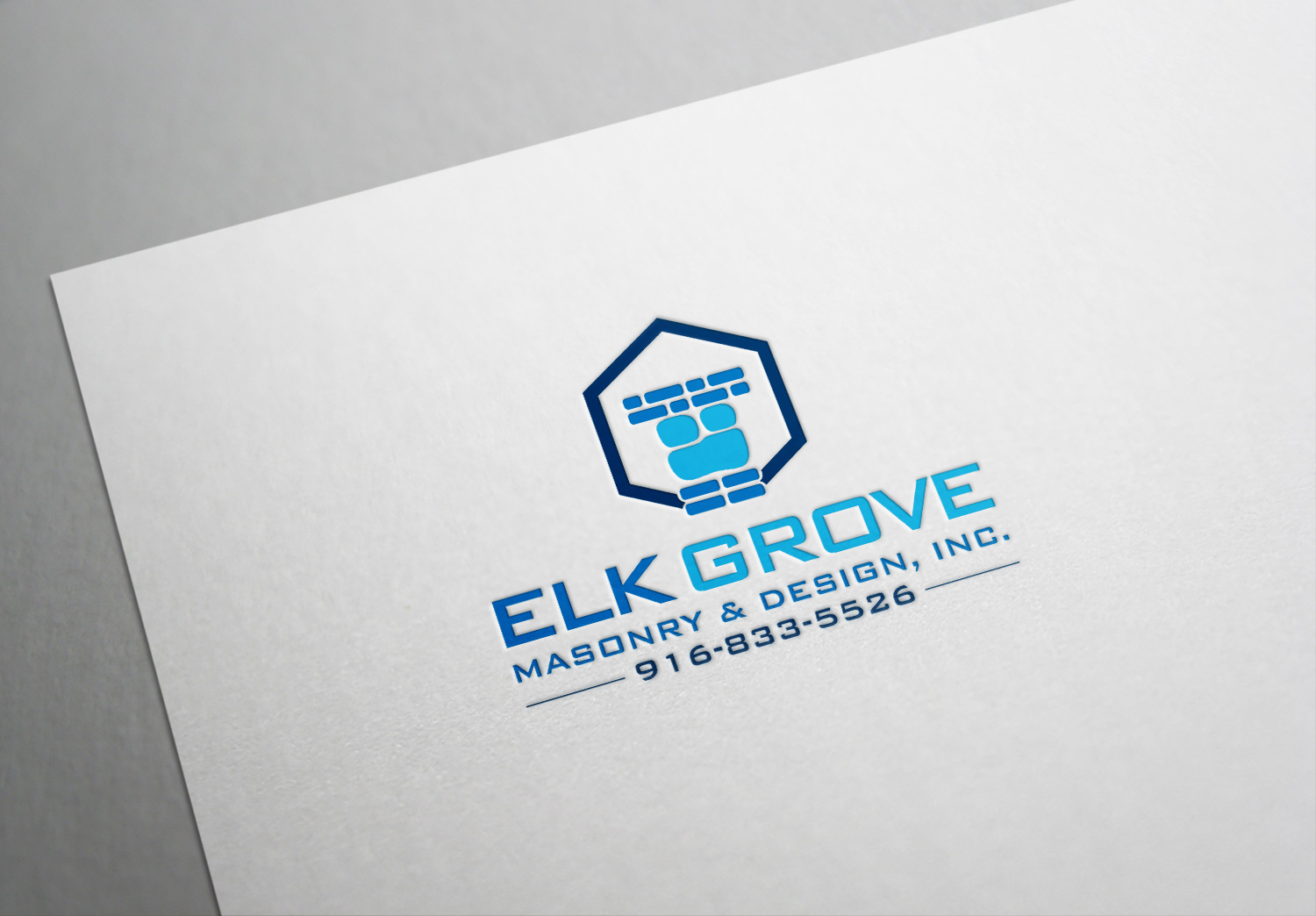 Logo Design by Deziners Zone for Elk Grove Masonry & Design, Inc. | Design #17645274