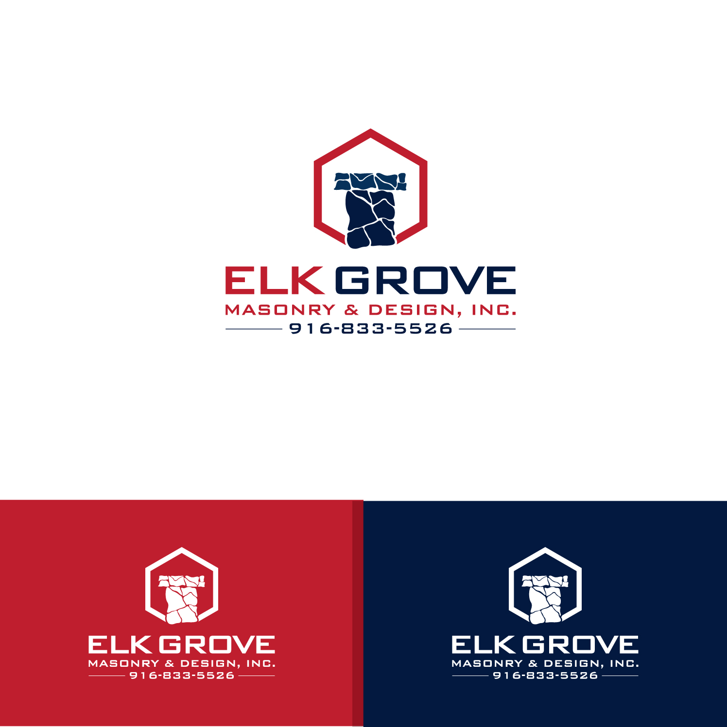 Diseño de Logo por Deziners Zone para Elk Grove Masonry & Design, Inc. | Diseño #17648472