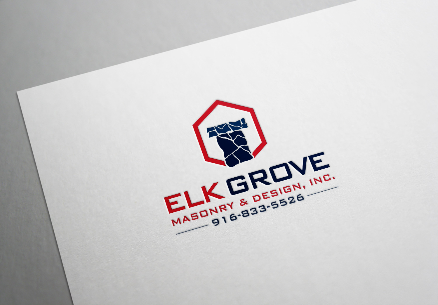 Logo Design by Deziners Zone for Elk Grove Masonry & Design, Inc. | Design #17648527