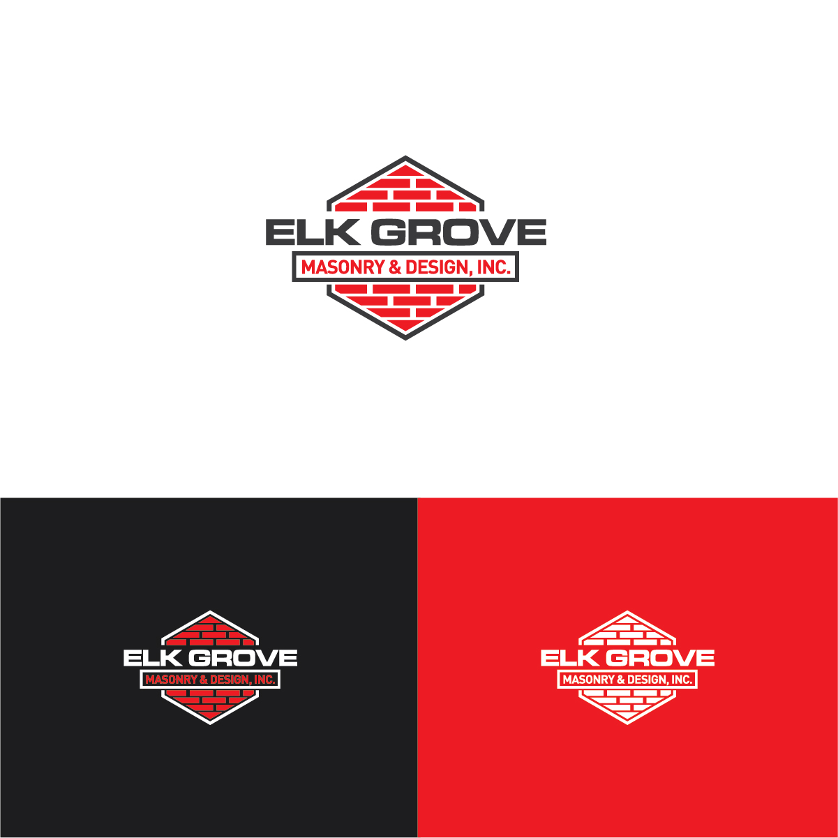 Logo Design by Deziners Zone for Elk Grove Masonry & Design, Inc. | Design #17657026